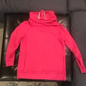 Pink champion cowl neck sweatshirt